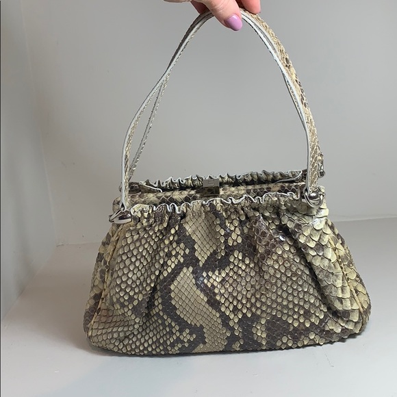 Lambertson Truex Python handbag - Picture 2 of 5